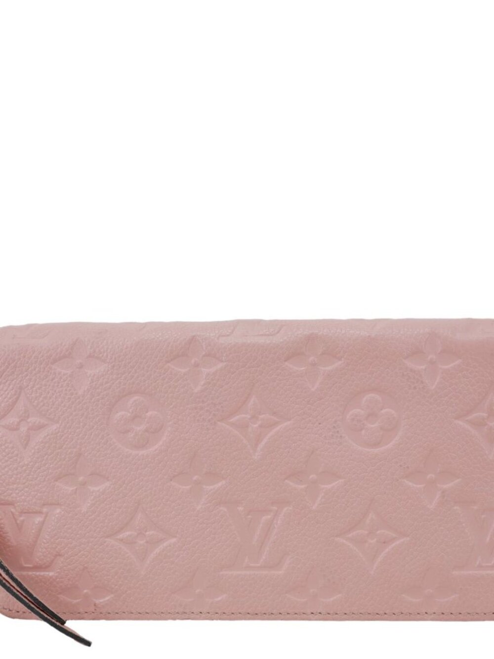 Louis Vuitton  Monogram Empreinte Leather Zippy Wallet Rose Poudre Pink
